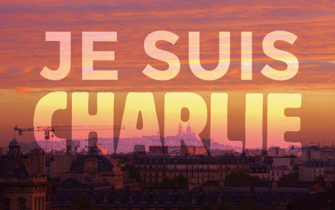 Je Suis Charlie - Paris sunrise